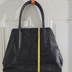 HADAKI Elegant Blue Leather Tote Bag